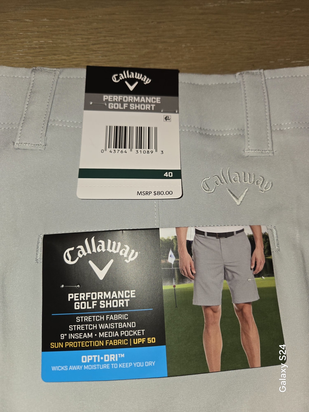 Callaway Men's Performance Hybrid Golf Shorts Sz 40 New NWT - Picture 2 of 4